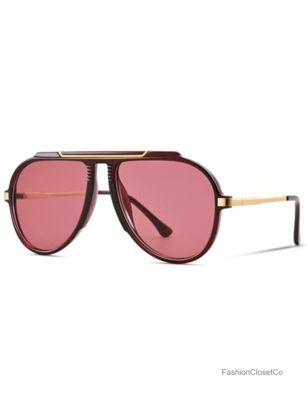 Oversized Aviator Sunglasses 70s Retro Vintage Square Full Frame UV400